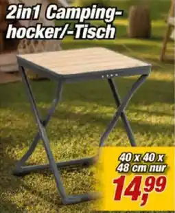 Posten Börse 2in1 Campinghocker/-Tisch Angebot