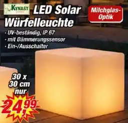 Posten Börse KYNAST LED Solar Würfelleuchte Angebot