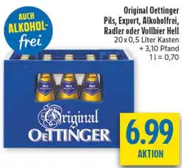 diska Original Oettinger Pils, Export, Alkoholfrei, Radler oder Vollbier Hell Angebot