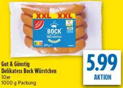 diska Gut & Günstig Delikatess Bock Würstchen Angebot