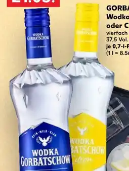 Kaufland Wodka Gorbatschow Original Angebot