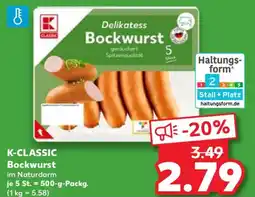 Kaufland K-CLASSIC Bockwurst Angebot