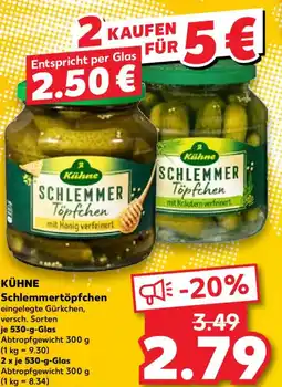 Kaufland KÜHNE Schlemmertöpfchen Angebot