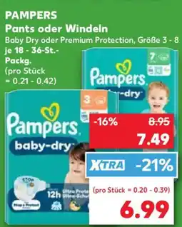 Kaufland PAMPERS Pants oder Windeln Angebot
