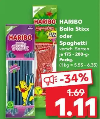 HARIBO Balla Stixx oder Spaghetti