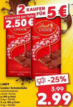 Kaufland LINDT Lindor Schokolade Angebot