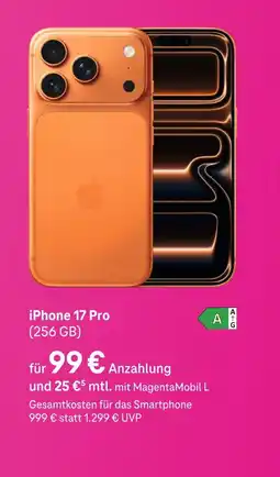 Telekom Shop Apple iphone 17 pro Angebot