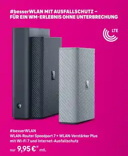 Telekom Shop Telekom wlan-router speedport 7 + wlan-verstärker plus Angebot
