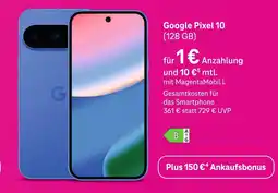 Telekom Shop Google pixel 10 Angebot