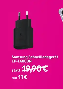 Telekom Shop Samsung schnellladegerät ep-ta800n Angebot