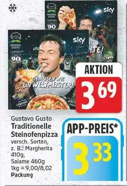 E-Center Gustavo gusto traditionelle steinofenpizza margherita Angebot