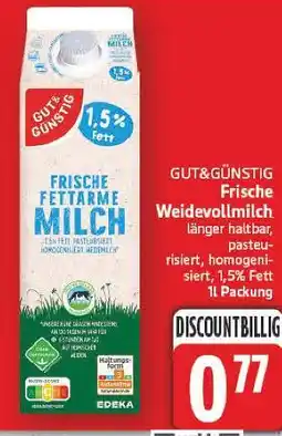 E-Center Gut&günstig frische fettarme milch Angebot