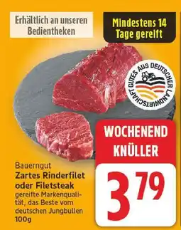 E-Center Bauerngut zartes rinderfilet Angebot