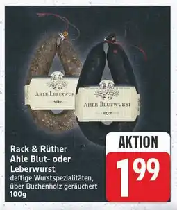 E-Center Rack & rüther ahle blutwurst Angebot
