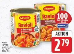 E-Center Maggi ravioli in tomatensauce Angebot