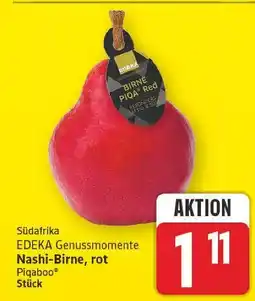 E-Center Edeka genussmomente nashi-birne, rot Angebot