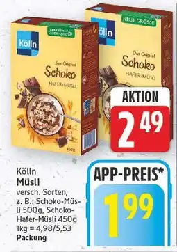 E-Center Kölln schoko-müsli Angebot