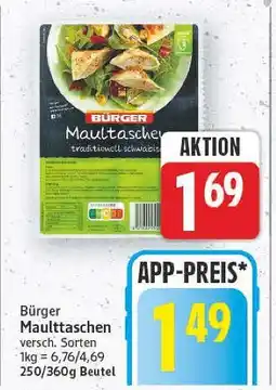 E-Center Burger maultaschen Angebot