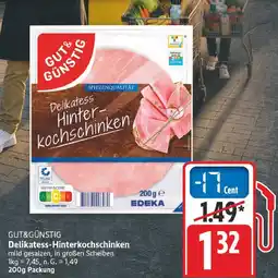 E-Center Gut & günstig delikatess-hinterkochschinken Angebot