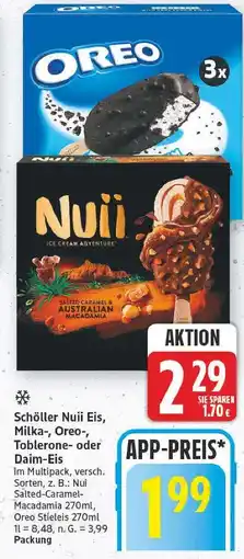 E-Center Schöller nuii salted caramel & australian macadamia Angebot