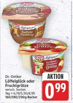 E-Center Dr. oetker löffelglück sahne pudding Angebot