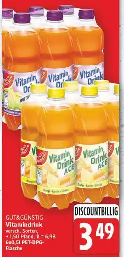 E-Center Gut&günstig vitamin drink multivitamin Angebot