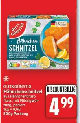 E-Center Gut&günstig hähnchenschnitzel Angebot