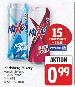 E-Center Karlsberg mixery iced blue Angebot