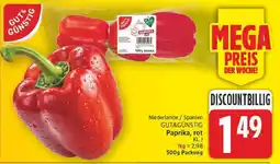E-Center Gut&günstig paprika, rot Angebot