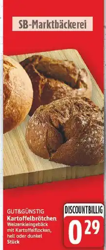E-Center Gut&günstig kartoffelbrötchen Angebot
