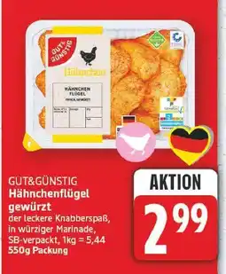 E-Center Gut&günstig hähnchenflügel gewürzt Angebot