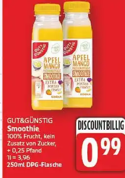 E-Center Gut&günstig apfel mango smoothie Angebot