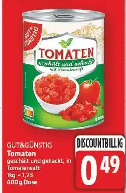 E-Center Gut&günstig tomaten geschält und gehackt Angebot