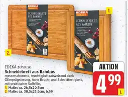 E-Center Edeka zuhause schneidebrett aus bambus Angebot
