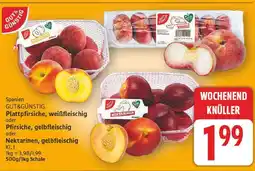 E-Center Gut&günstig plattpfirsiche, weißfleischig Angebot