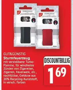 E-Center Gut&günstig sturmfeuerzeug Angebot