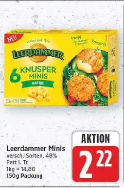 E-Center Leerdammer knusper minis natur Angebot