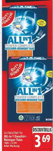 E-Center Gut&günstig all-in-1 geschirr-reiniger-tabs Angebot
