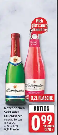Edeka Rotkäppchen sekt halbtrocken Angebot