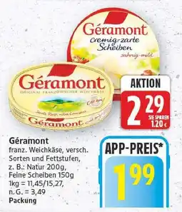 E-Center Géramont französischer weichkäse Angebot