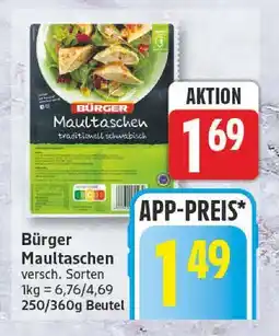 Edeka Bürger maultaschen Angebot