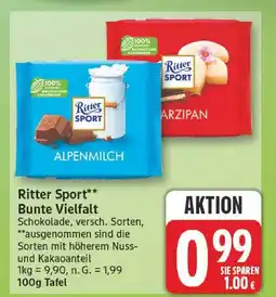 Edeka Ritter sport alpenmilch Angebot