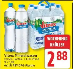 Edeka Vitrex mineralwasser medium Angebot