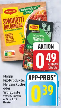 Edeka Maggi spaghetti bolognese Angebot
