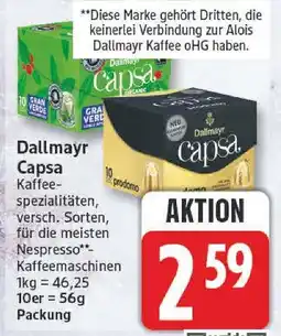 Edeka Dallmayr capsa gran verde Angebot