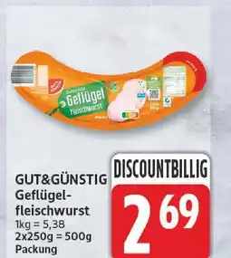 Edeka Gut&günstig geflügelfleischwurst Angebot
