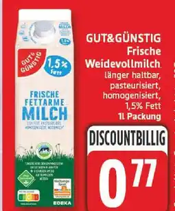 Edeka Gut&günstig frische weidevollmilch Angebot