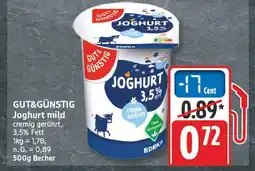 Edeka Gut&günstig joghurt mild Angebot