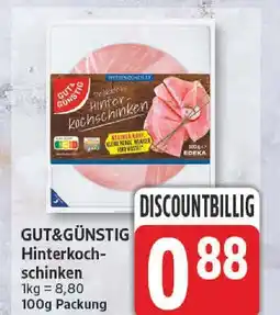 Edeka Gut&günstig hinterkochschinken Angebot