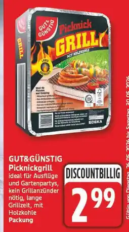 Edeka Gut & günstig picknickgrill Angebot
